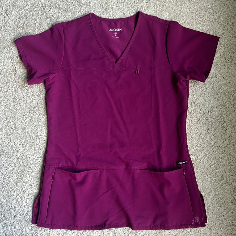 jockey women’s purple size small scrub top